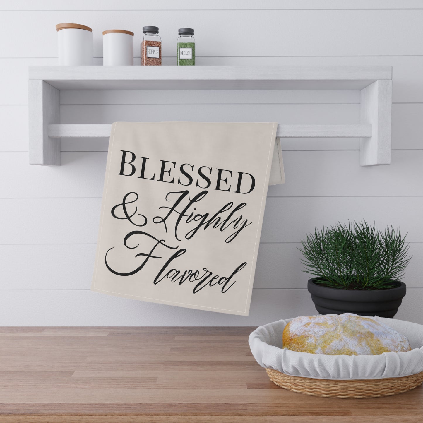 BLESSED & Highly Flavored Kitchen Towel