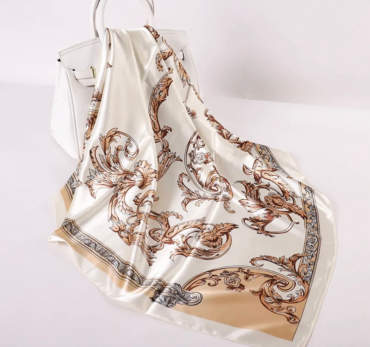 Vintage /Paisley/ Luxury Satin Scarf