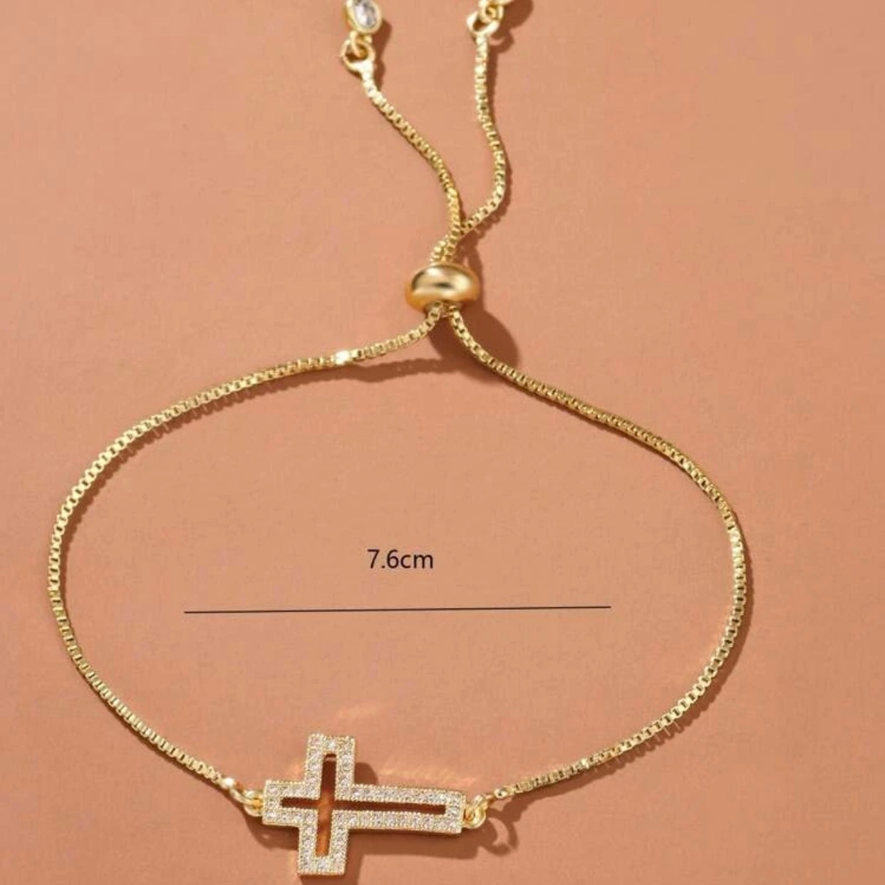 Cross Cubic Zirconia Bracelet