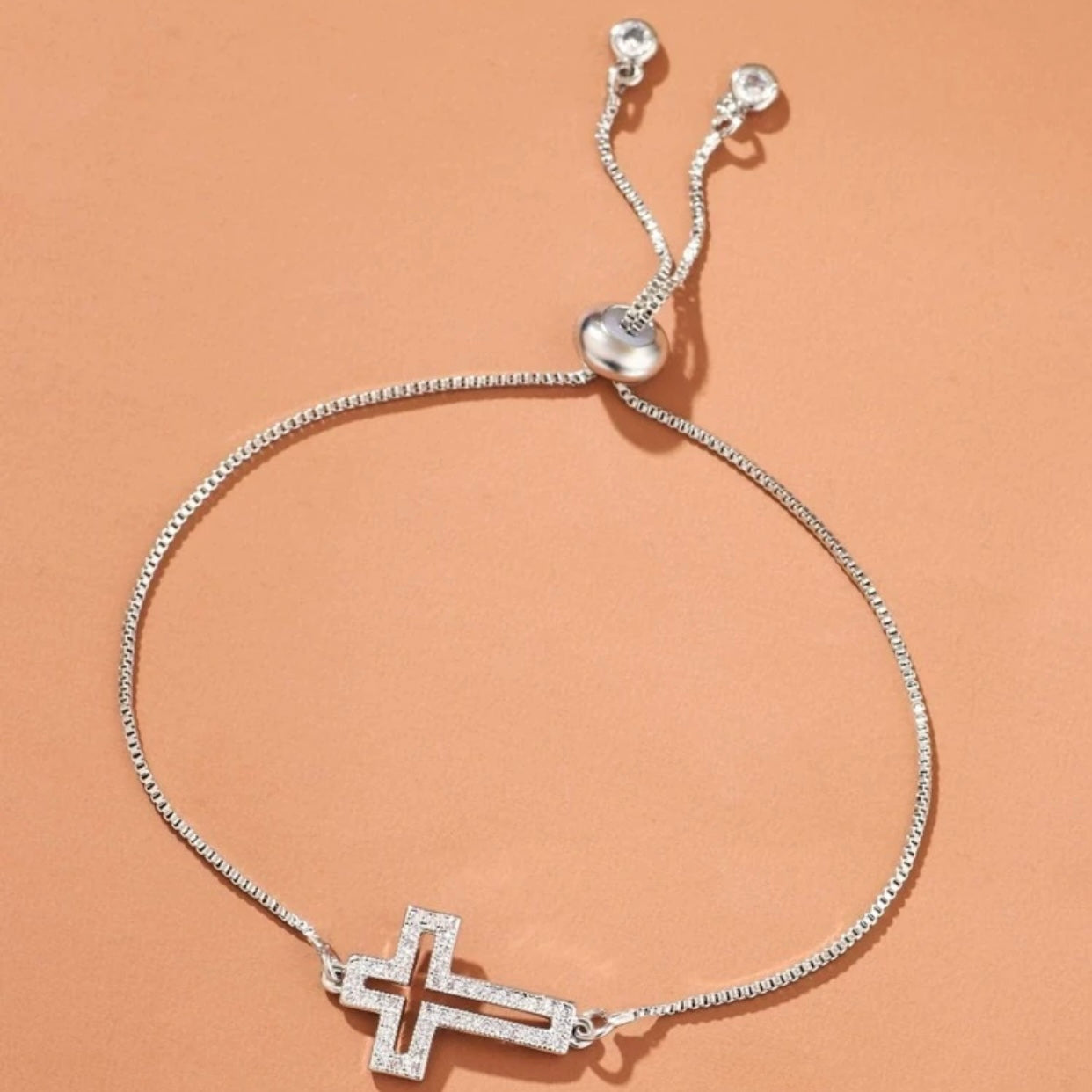 Cross Cubic Zirconia Bracelet