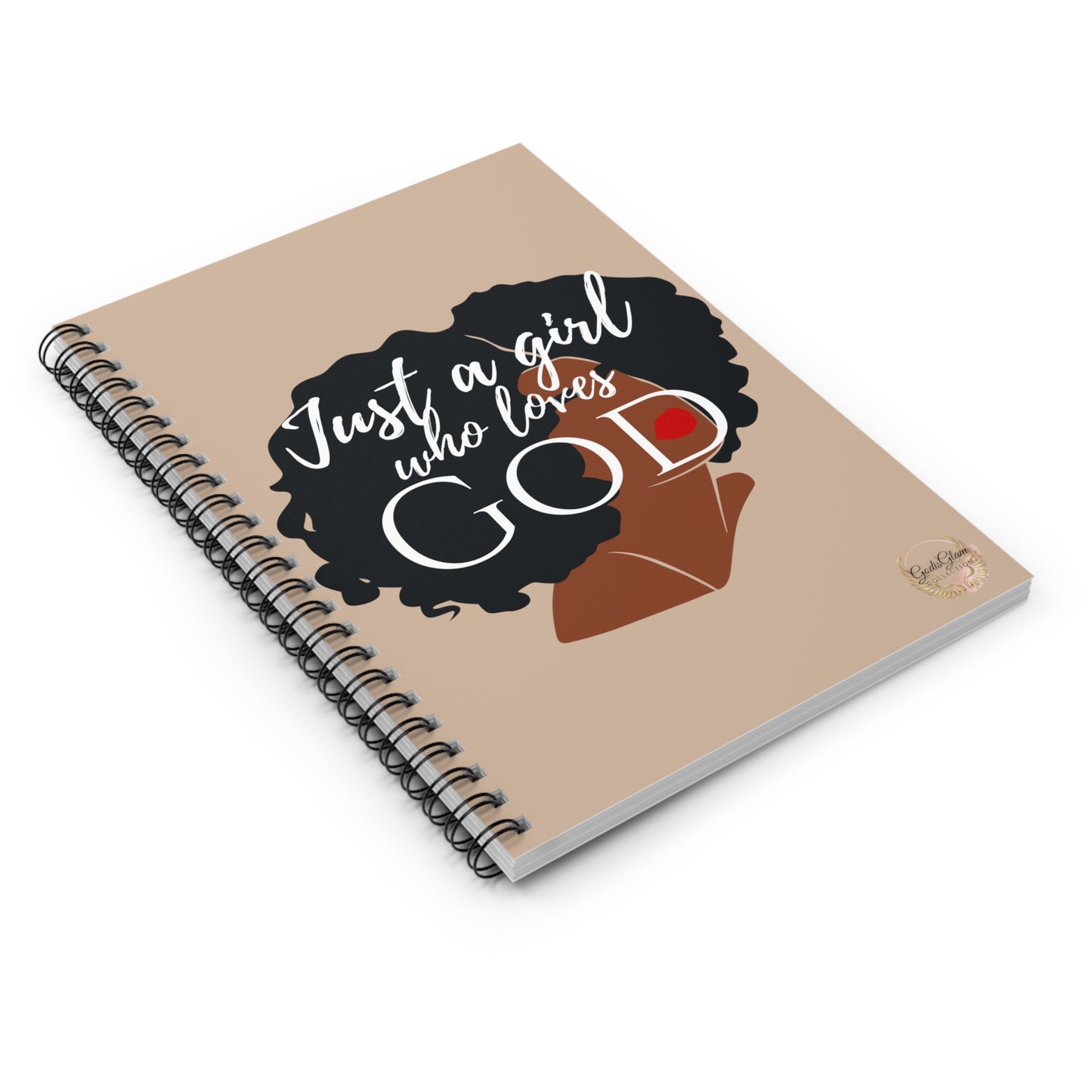 Just a Girls who loves God - Spiral Notebook - Ruled Line