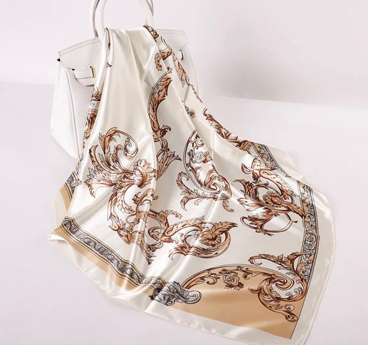 Vintage /Paisley/ Luxury Satin Scarf