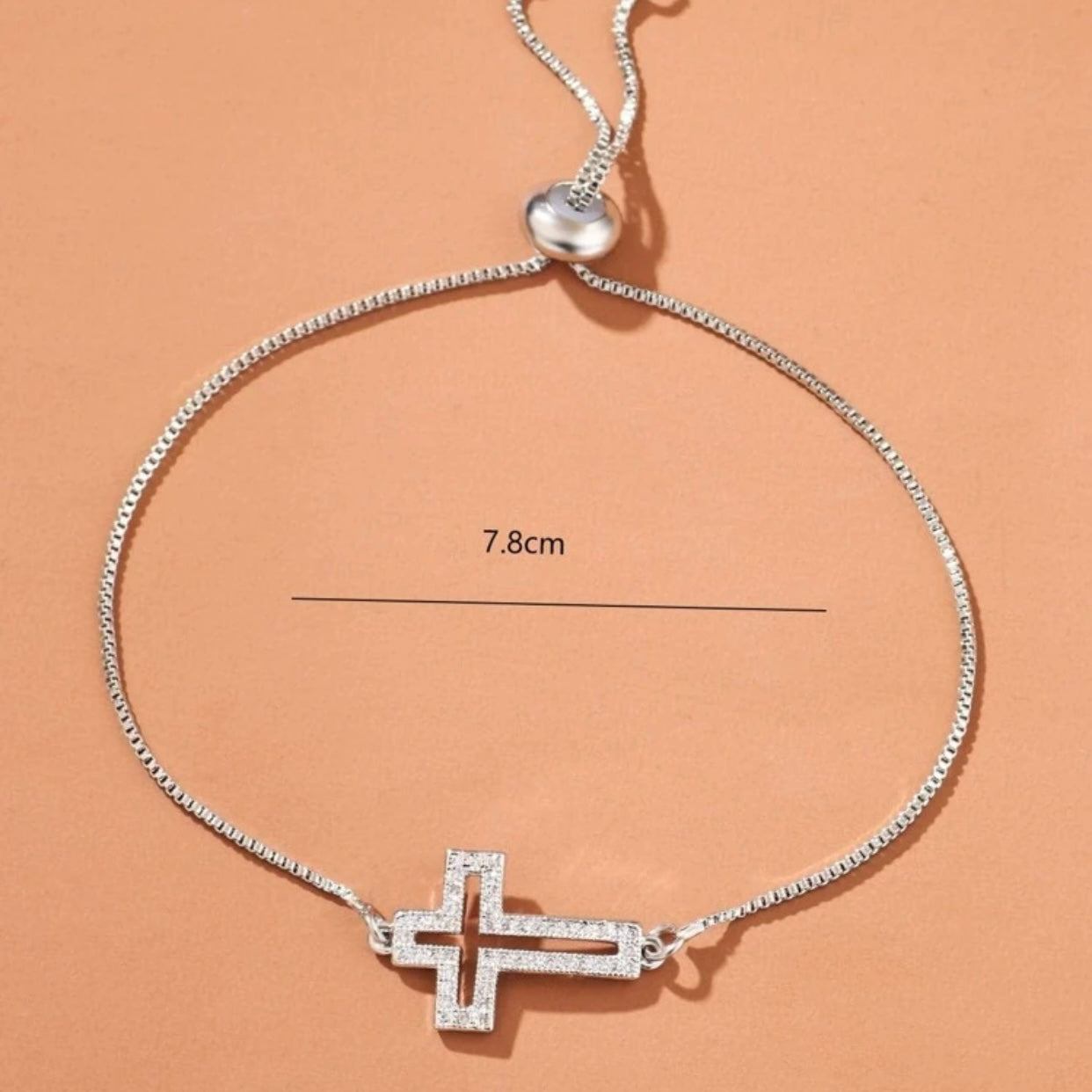 Cross Cubic Zirconia Bracelet