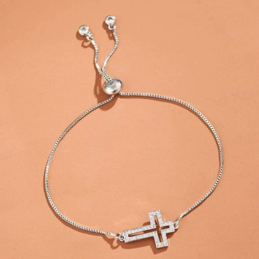Cross Cubic Zirconia Bracelet